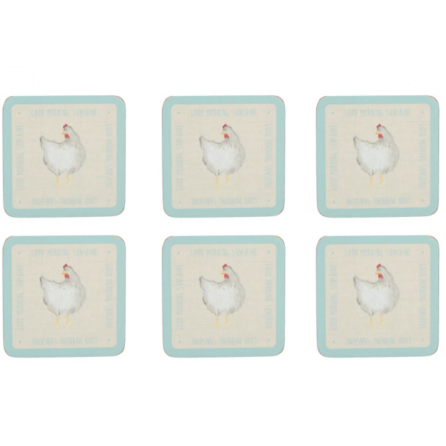 Set of 6 Feather Lane Placemats 10cm