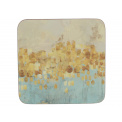 Set of 6 Golden Reflections Coasters 10x10cm - 1
