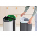 Kosz na odpady Touch Bin New 23+10l do segregacji New Recycle - 3
