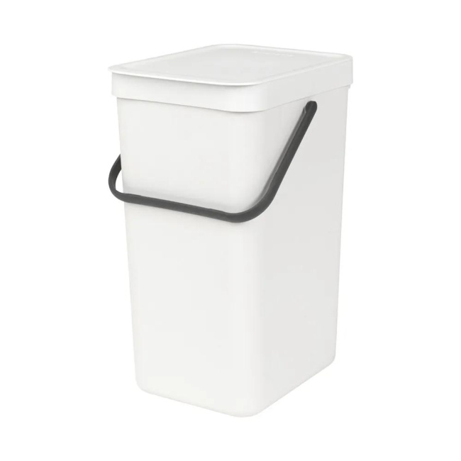 Sort & Go Waste Bin 16L White