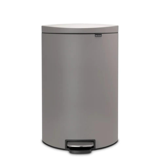 Flatback Waste Bin 40L Gray