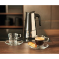 Kawiarka do espresso + 2  filiżanki ze spodkami Senso 70ml - 2