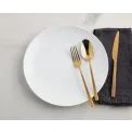 Set of 6 Rock PVD Gold Dessert Forks - 3