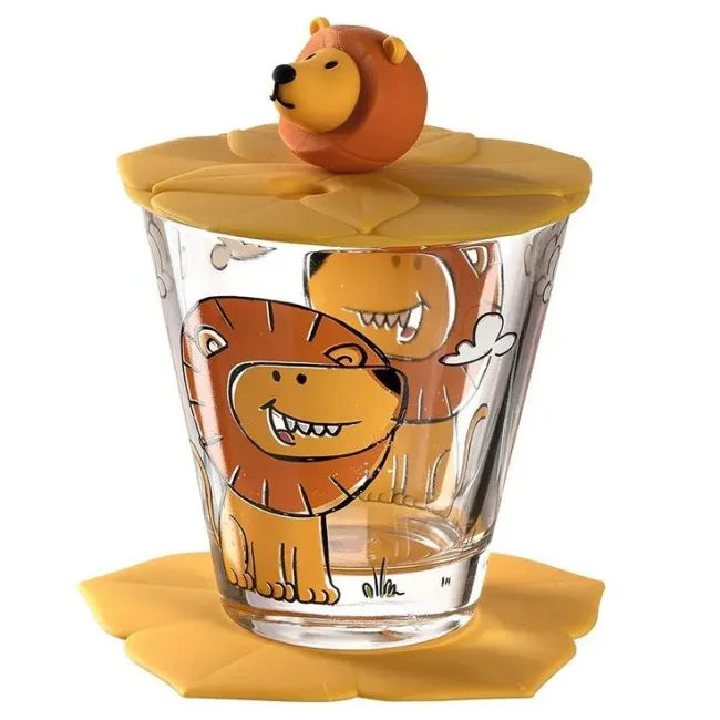 Szklanka Bambini 215ml Lew + akcesoria