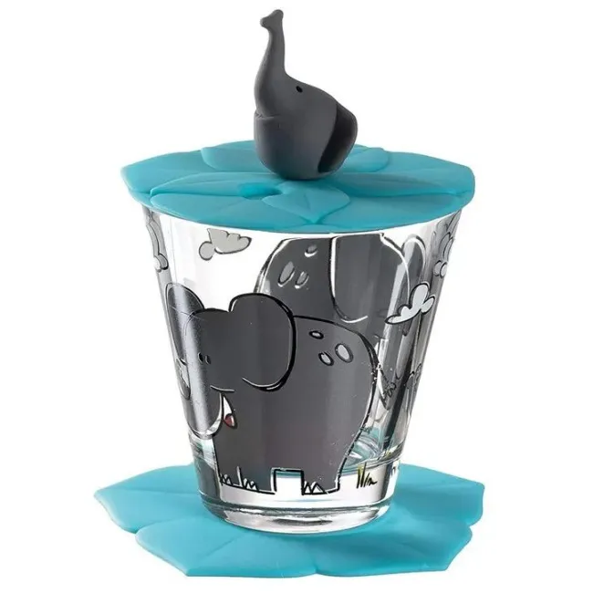 Szklanka Bambini 215ml Słoń + akcesoria - 1