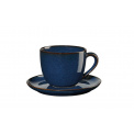 Saisons Midnight Blue Coffee Cup and Saucer 230ml