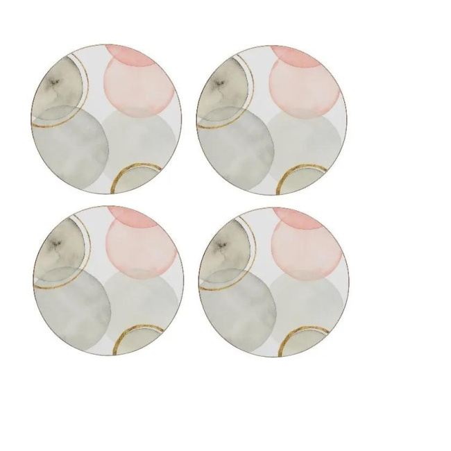 Set of 4 Gilded Spheres 10cm Coasters