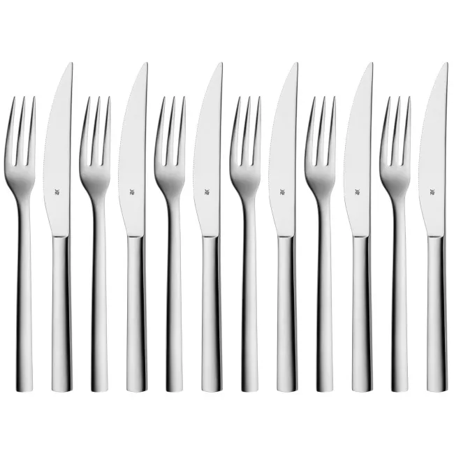 Set of 12 Nuova Steak Cutlery (6 people)