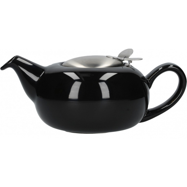 Pebble Kettle 1l with Infuser - Black London Pottery