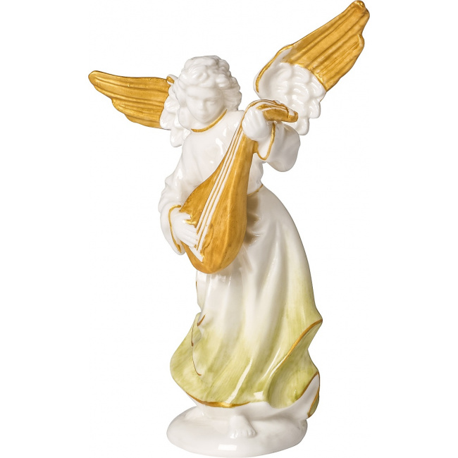 Angel Figure with Lute Christmas Angels 15cm - 1