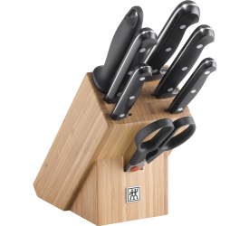 Zestaw 5 noży Twin Chef w drewnianym bloku