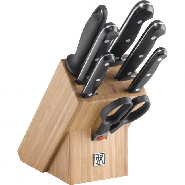 Zestaw 5 noży Twin Chef w drewnianym bloku