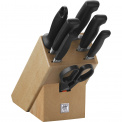 Set of 5 Four Star Knives in Block - 1