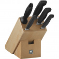 Set of 4 Four Star Knives in Block - 1