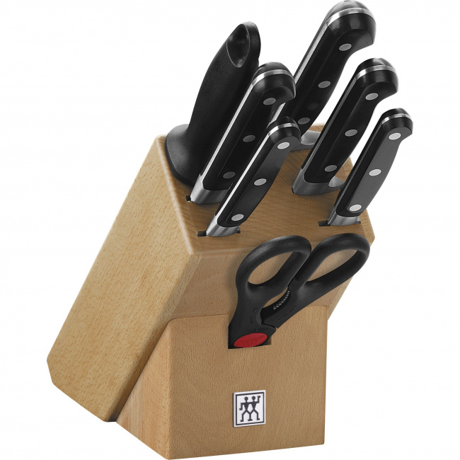 Set of 5 Professional S Knives in Wooden Block - 1