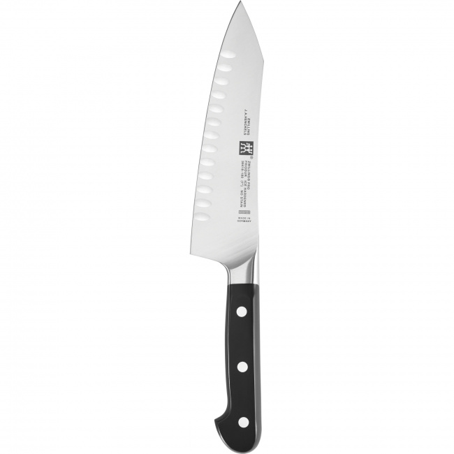 Nóż Pro 18cm Santoku z rowkami kompaktowy