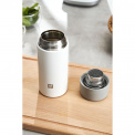 Pojemnik termiczny Thermo 420ml z zaparzaczem do herbaty biały - 4