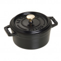 Mini Cocotte Cast Iron Pot 250ml 10cm Black - 1