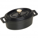 Garnek żeliwny Cocotte 10cm 250ml czarny - 1
