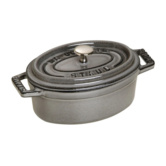 Garnek żeliwny Cocotte 10cm 250ml grafitowy