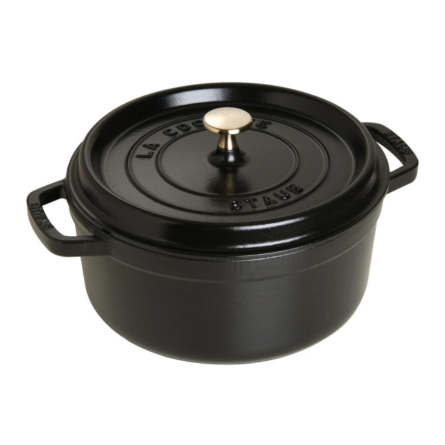 Garnek żeliwny Cocotte 24cm 3,8l czarny