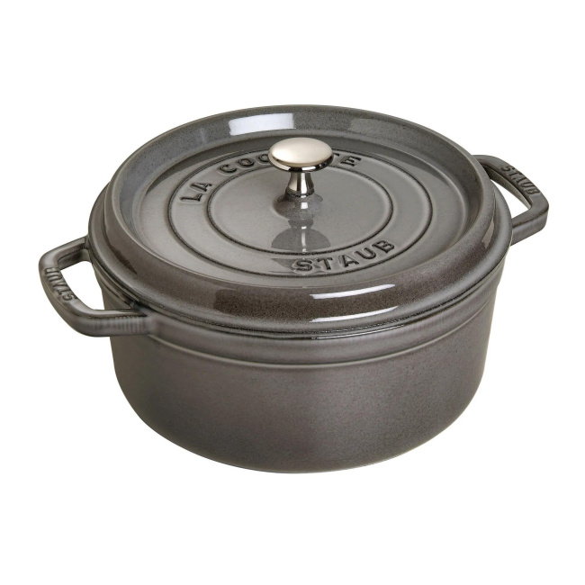 Garnek żeliwny Cocotte 24cm 3,8l grafitowy