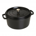 Cocotte Cast Iron Pot 6.7L 28cm Black