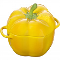 Mini Cocotte Cast Iron Pot 450ml 12cm Yellow Pepper - 1
