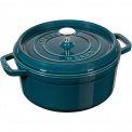 Garnek żeliwny Cocotte 22cm 2,6l morski - 1