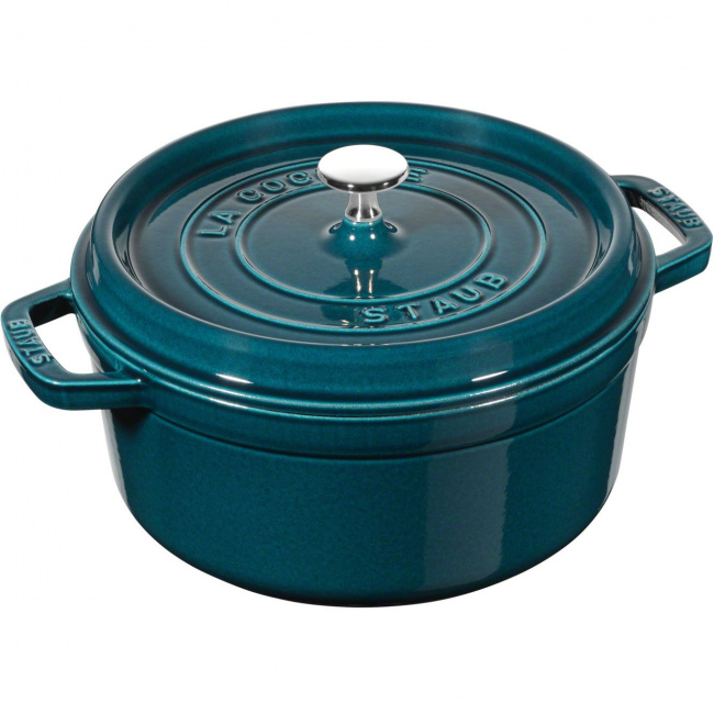 Garnek żeliwny Cocotte 22cm 2,6l morski - 1
