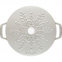 Snowflake Cocotte Cast Iron Pot 3.6L 24cm Truffle - 6