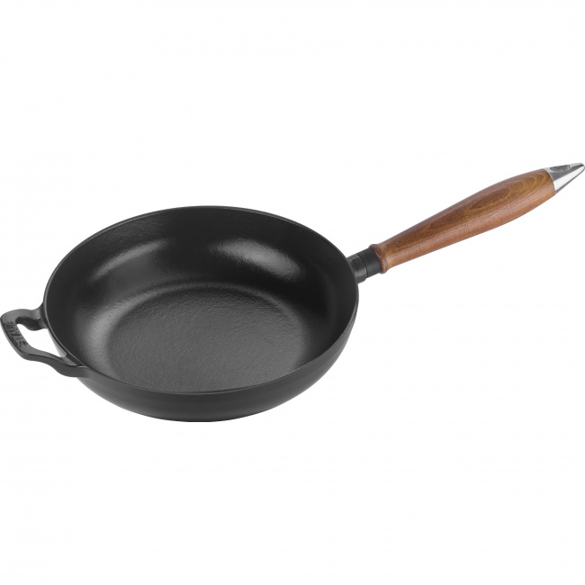 Cast Iron Pan with Wooden Handle 24cm - 1