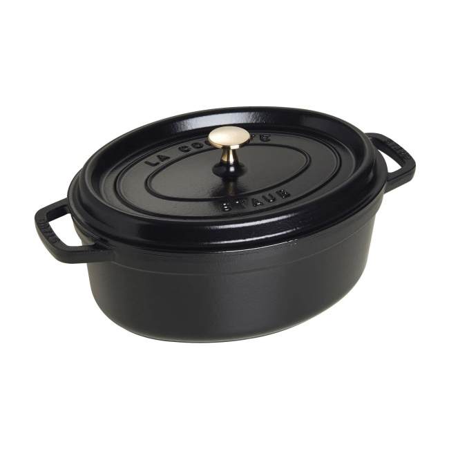 Brytfanna żeliwna Cocotte oval 4,2l 29cm czarna