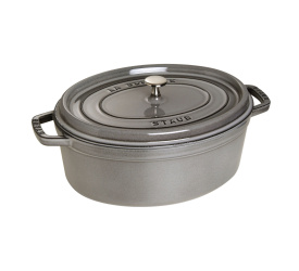 Brytfanna żeliwna Cocotte oval 5,5l 31cm grafitowy