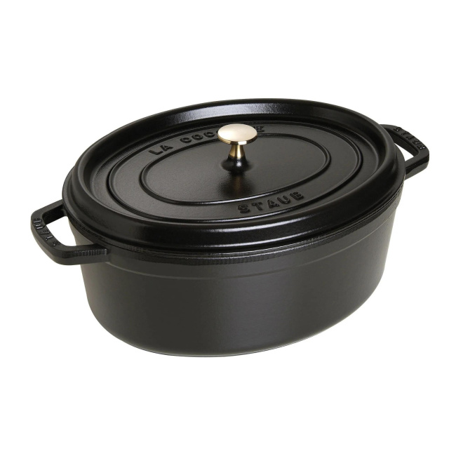 Brytfanna żeliwna Cocotte oval 6,7l 33cm czarna