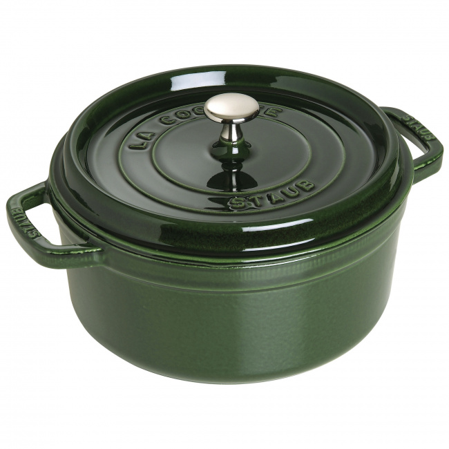 Cocotte Cast Iron Pot 3.8L 24cm Green - 1