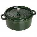Cocotte Cast Iron Pot 6.7L 28cm Green