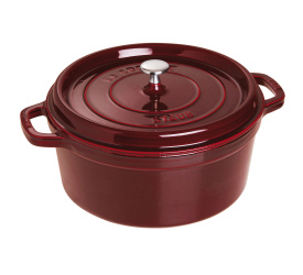 Garnek żeliwny Cocotte 28cm 6,7l grenadynowy