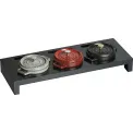 Stojak na 3 mini cocotte czarny - 1
