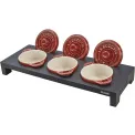 Stojak na 3 mini cocotte czarny - 2