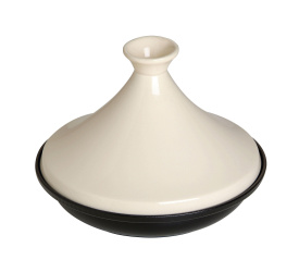Naczynie do tajine 20cm beżowo-czarne
