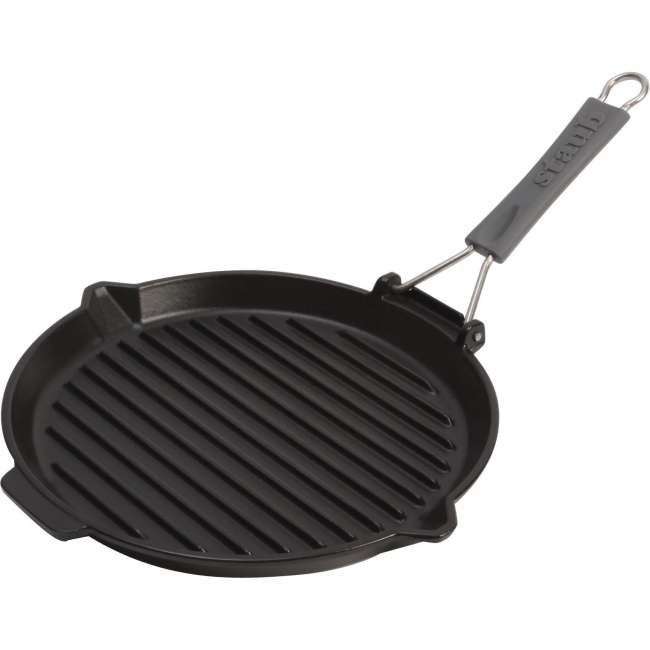 Patelnia żeliwna składana grillowa 27cm czarny