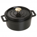 Mini Cocotte Cast Iron Pot 400ml 12cm Black