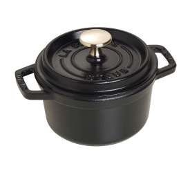 Garnek żeliwny Cocotte 14cm 800ml czarny