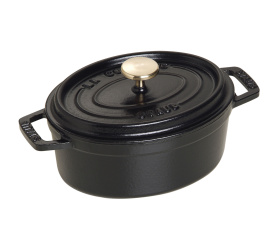 Garnek żeliwny Cocotte 15cm 600ml czarny
