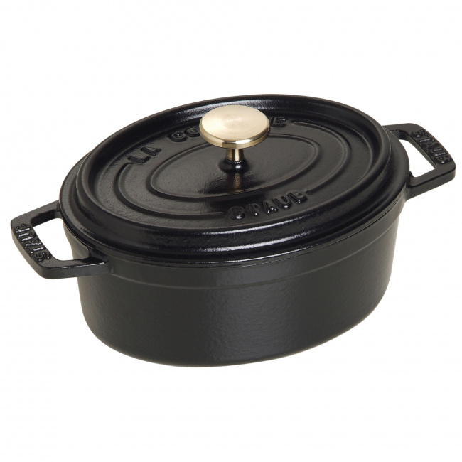 Garnek żeliwny Cocotte 15cm 600ml czarny