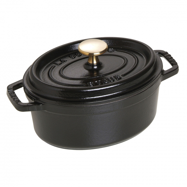 Garnek żeliwny Cocotte 17cm 1l czarny - 1