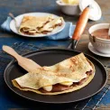 Crepe Pan 28cm with Wooden Handle Black - 2