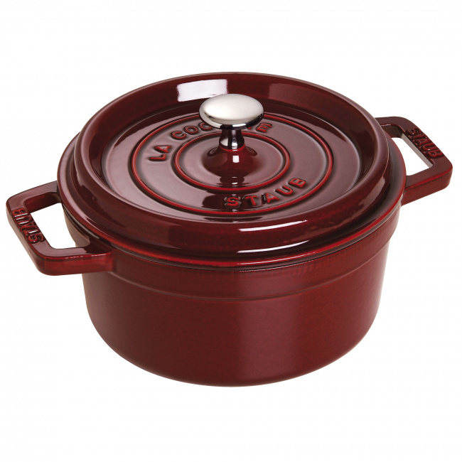 Garnek żeliwny Cocotte 20cm 2,2l grenadynowy