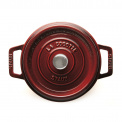 Garnek żeliwny Cocotte 20cm 2,2l grenadynowy - 3